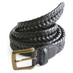 DOCKERS Men's Hand Braided Belt