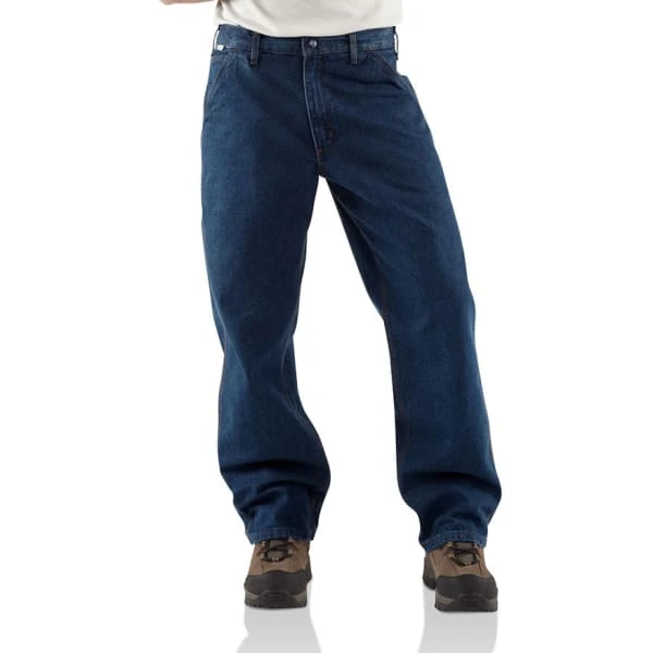 CARHARTT Men's Flame-Resistant Denim Pants, Extended Sizes 1 CARHARTT Men's Flame-Resistant Denim Pants, Extended Sizes