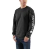 CARHARTT Men's Long-Sleeve Graphic Logo Tee