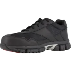 REEBOK WORK Men's Ketia Composite Toe Cross Trainer Shoes, Black/ Silver, Medium Width -Carhar Clothing Shop 2014440 001 alt3