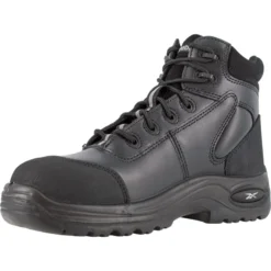 REEBOK WORK Men's Trainex Composite Toe 6inch Work Boots, Black, Medium Width -Carhar Clothing Shop 2014480 001 alt3
