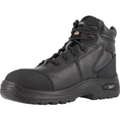 REEBOK WORK Men's Trainex Composite Toe 6inch Work Boots, Black, Extra Wide -Carhar Clothing Shop 2014488 001 alt3