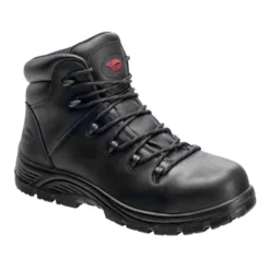 AVENGER Men's 7223 Leather Comp Toe Waterproof Hiking Boots, Black, Medium Width