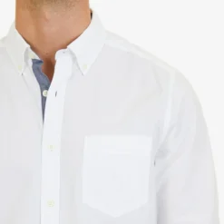 NAUTICA Men's Classic Fit Soft Wash Long Sleeve Button Down Shirt -Carhar Clothing Shop 2046902 101 alt2