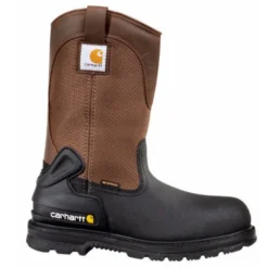 CARHARTT Men's 11-Inch Insulated Safety Toe Wellington Boots, Brown/Black