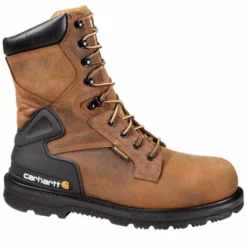 CARHARTT Men's 8-Inch Safety Toe Work Boots, Bison Brown