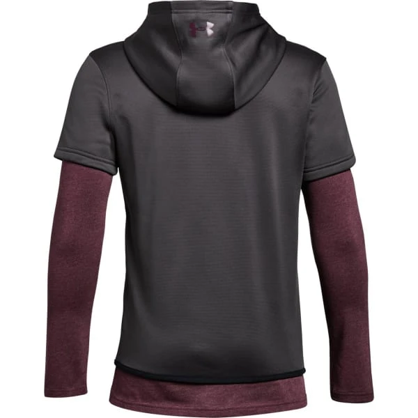 UNDER ARMOUR Big Boys' Armour Fleece® Layered Pullover Hoodie 2 UNDER ARMOUR Big Boys' Armour Fleece® Layered Pullover Hoodie - Image 2