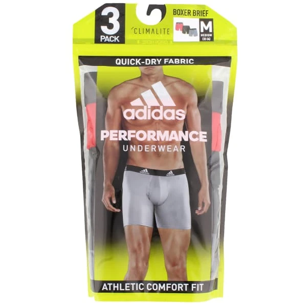 ADIDAS Men's Stretch Climalite Boxers, 3-Pack 3 ADIDAS Men's Stretch Climalite Boxers, 3-Pack - Image 3