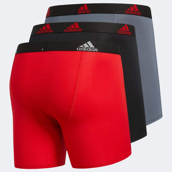 ADIDAS Men's Stretch Climalite Boxers, 3-Pack 6 ADIDAS Men's Stretch Climalite Boxers, 3-Pack - Image 6