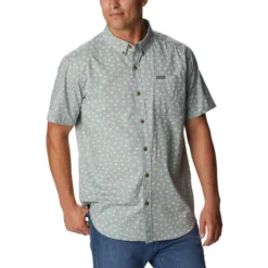 COLUMBIA Men’s Rapid Rivers™ Printed Short-Sleeve Shirt -Carhar Clothing Shop 2056957 007 alt3