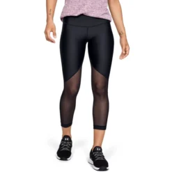 UNDER ARMOUR Women's HeatGear Mesh Graphic Ankle Crop Training Pants -Carhar Clothing Shop 2060347 001 alt2