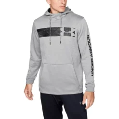 UNDER ARMOUR Men' Bar Logo Pullover Hoodie -Carhar Clothing Shop 2060354 004 alt2