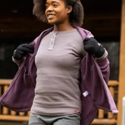 EMS Women's Lakeside Waffle Long-Sleeve Henley -Carhar Clothing Shop 2062028 006 alt3