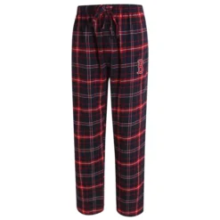 BOSTON RED SOX Men's Ultimate Plaid Flannel Pajama Pants