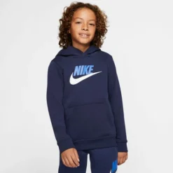 NIKE Boys' Sportswear Club Fleece Hoodie -Carhar Clothing Shop 2065013 402 alt2