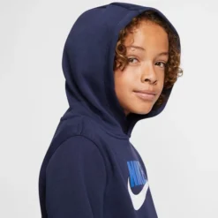 NIKE Boys' Sportswear Club Fleece Hoodie -Carhar Clothing Shop 2065013 402 alt6