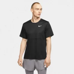 NIKE Men's Breathe Short-Sleeve Running Top -Carhar Clothing Shop 2068213 001 alt2