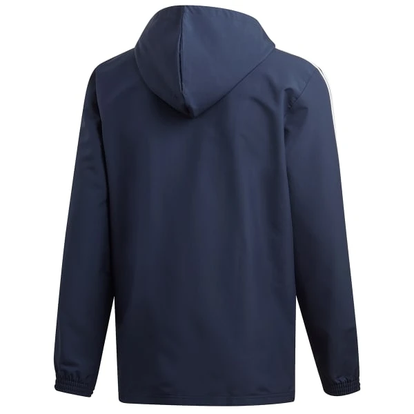 ADIDAS Men's Essentials 3-Stripes Hooded Windbreaker 2 ADIDAS Men's Essentials 3-Stripes Hooded Windbreaker - Image 2