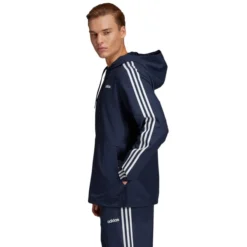 ADIDAS Men's Essentials 3-Stripes Hooded Windbreaker 13 ADIDAS Men's Essentials 3-Stripes Hooded Windbreaker -Carhar Clothing Shop 2068546 402 alt4