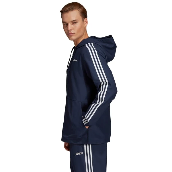 ADIDAS Men's Essentials 3-Stripes Hooded Windbreaker 5 ADIDAS Men's Essentials 3-Stripes Hooded Windbreaker - Image 5