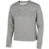 ADIDAS Girls' Linear Logo Crew Neck Sweatshirt