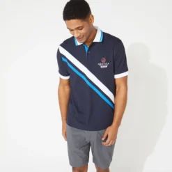 NAUTICA Men's NavTech Sash Polo -Carhar Clothing Shop 2069280 402 alt2