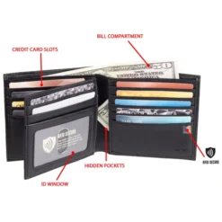 DOCKERS Men's Rfid Blocking Hipster Duplex Bifold Wallet -Carhar Clothing Shop 2069824 001 alt3