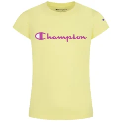 CHAMPION Girls' Classic Script Short-Sleeve Tee