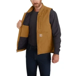 CARHARTT Men's Washed Duck Insulated Vest -Carhar Clothing Shop 2071462 201 alt4