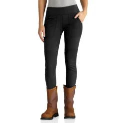 CARHARTT Women's Force Fitted Midweight Utility Leggings -Carhar Clothing Shop 2071469 001 alt2