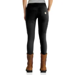 CARHARTT Women's Force Fitted Midweight Utility Leggings -Carhar Clothing Shop 2071469 001 alt3