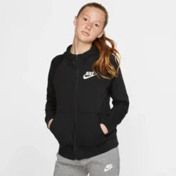 NIKE Girls' Sportwear Full-Zip Hoodie -Carhar Clothing Shop 2072480 001 alt2