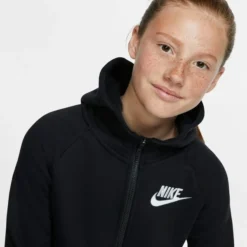 NIKE Girls' Sportwear Full-Zip Hoodie -Carhar Clothing Shop 2072480 001 alt4