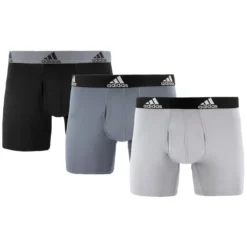 ADIDAS Men's Performance Boxer Briefs, 3 Pack -Carhar Clothing Shop 2073642 031 alt2