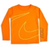NIKE Boys' Split Swoosh Thermal Long Sleeve Dri-FIT Tee