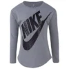 NIKE Girls' Futura Long Sleeve Graphic Tee