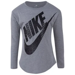 NIKE Girls' Futura Long Sleeve Graphic Tee