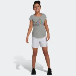 ADIDAS Girls' 5 In. Mesh Shorts -Carhar Clothing Shop 2074398 101 alt2