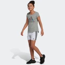 ADIDAS Girls' 5 In. Mesh Shorts -Carhar Clothing Shop 2074398 101 alt4
