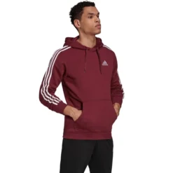 ADIDAS Men's Essentials 3-Stripe Pullover Hoodie 9 ADIDAS Men's Essentials 3-Stripe Pullover Hoodie -Carhar Clothing Shop 2074500 602 alt3