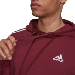 ADIDAS Men's Essentials 3-Stripe Pullover Hoodie 10 ADIDAS Men's Essentials 3-Stripe Pullover Hoodie -Carhar Clothing Shop 2074500 602 alt4