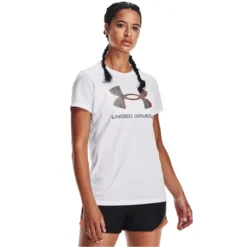 UNDER ARMOUR Women's UA Sportstyle Short Sleeve Graphic Tee -Carhar Clothing Shop 2075004 101 alt2