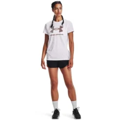 UNDER ARMOUR Women's UA Sportstyle Short Sleeve Graphic Tee -Carhar Clothing Shop 2075004 101 alt5