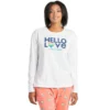 LIFE IS GOOD Women's Hello Love Long Sleeve Snuggle Up Sleep Tee