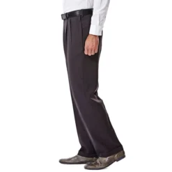 HAGGAR Men's E-CLO Stria Dress Pant -Carhar Clothing Shop 2076210 003 alt2