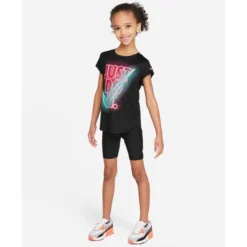 NIKE Girls' High Waisted Bike Shorts -Carhar Clothing Shop 2076445 001 alt5