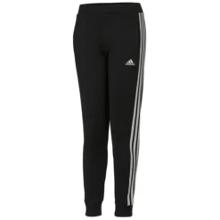 ADIDAS Girls’ 3-Stripes Glam Tricot Joggers