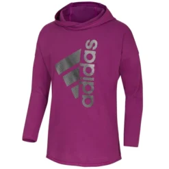 ADIDAS Girls' Long Sleeve Hooded Tee