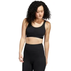 ADIDAS Women's Yoga Essentials Medium Impact Sports Bra -Carhar Clothing Shop 2077973 001 alt2
