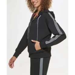 TOMMY HILFIGER Women's Ghost Graphic Full-Zip Hoodie -Carhar Clothing Shop 2078015 001 alt2